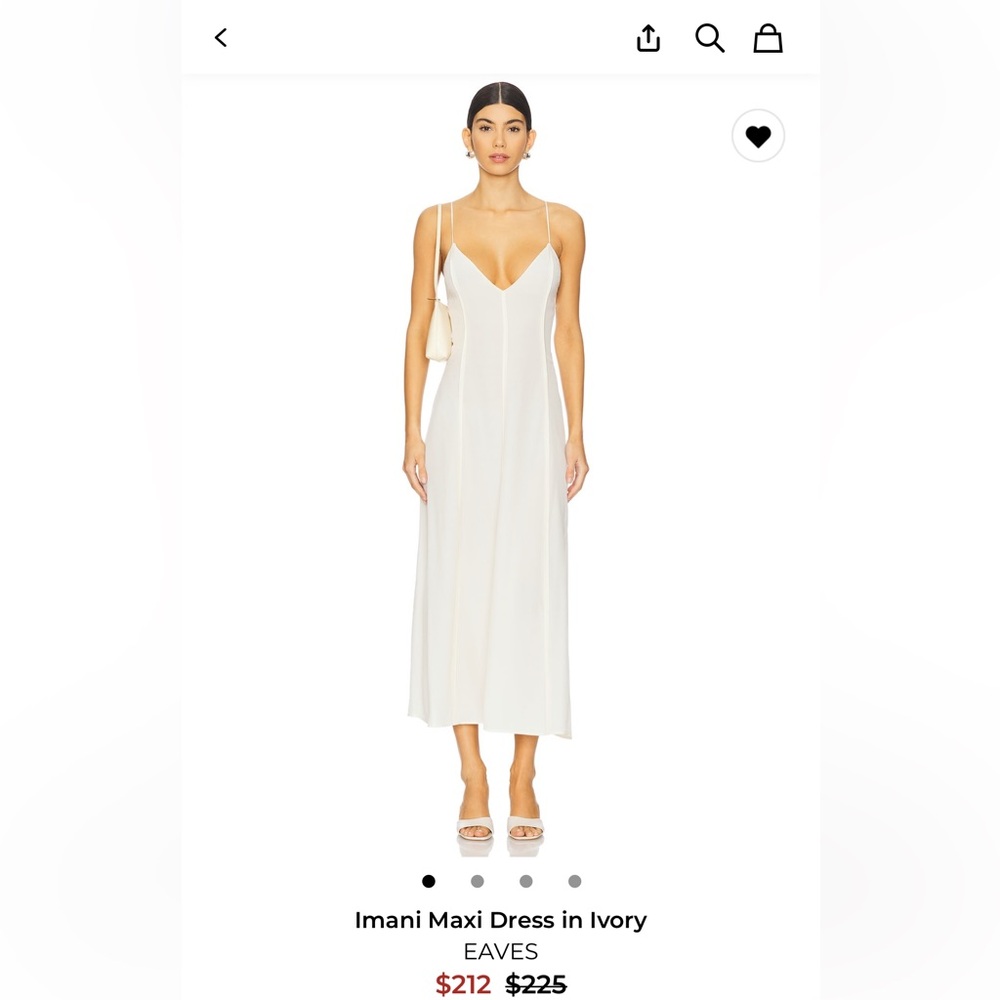 EAVES Ivory Maxi Dress